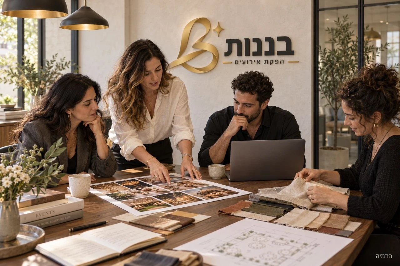 הדמיה של תכנון אירוע בפגישת עבודה